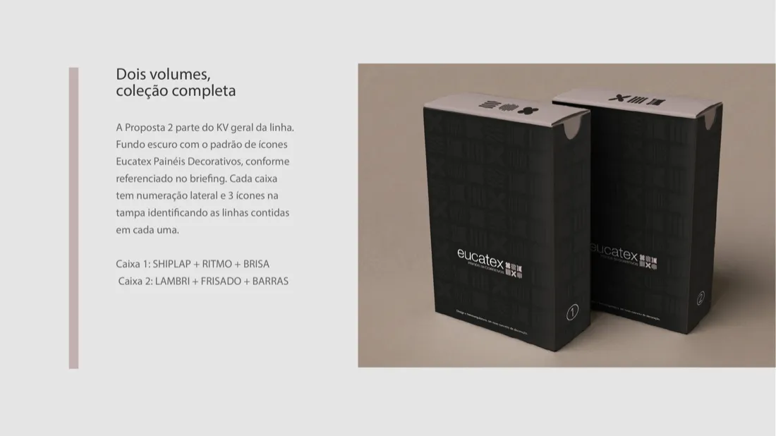 proposta 2: unboxing com caixinhas por linha