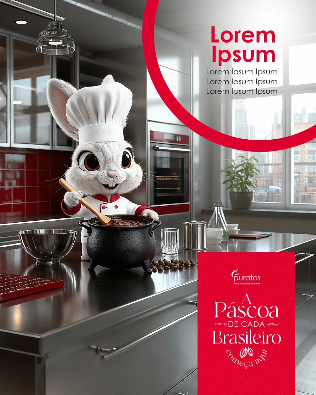 post social com mascote da campanha